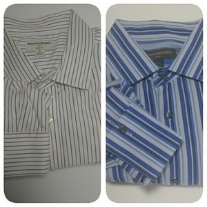 2 XXL Banana Republic striped shirt